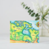 Kaart van Canada (Staand voorkant)