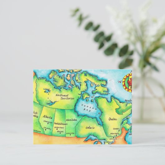 Kaart van Canada (Staand voorkant)