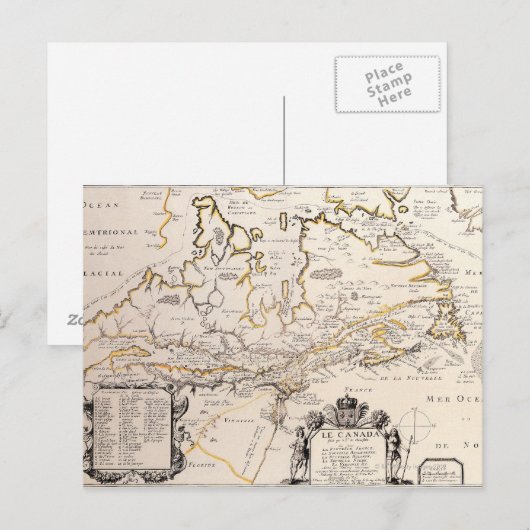 Kaart van Canada (Voorkant / Achterkant)