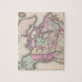  kaart van Canada (1857) Legpuzzel (Verticaal)