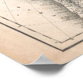  kaart van Canada (1857) Poster (Hoek)