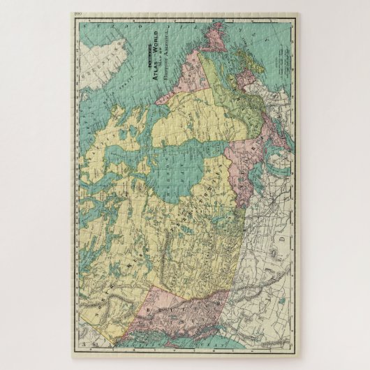  kaart van Canada (1897) Legpuzzel (Verticaal)