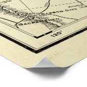  kaart van Canada (1897) Poster (Hoek)