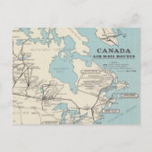 Kaart van Canada - Canada Air Mail Routes (Voorkant)
