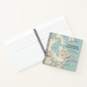 Kaart van Canada - Canada Air Mail Routes Notitieboek (Binnen)