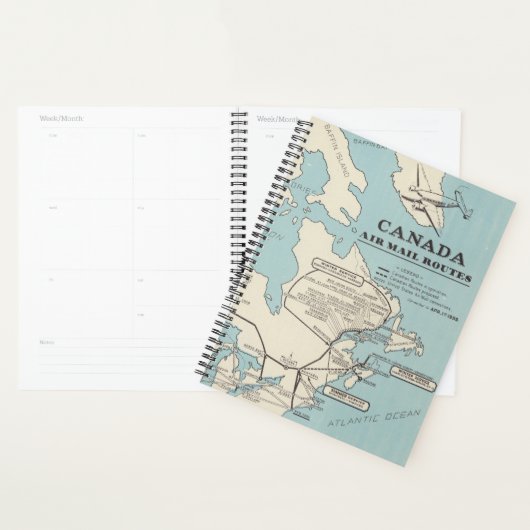 Kaart van Canada - Canada Air Mail Routes Planner (Display)