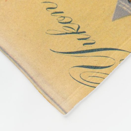 Kaart van Canada - Canadese parken Fleece Deken (Hoek)