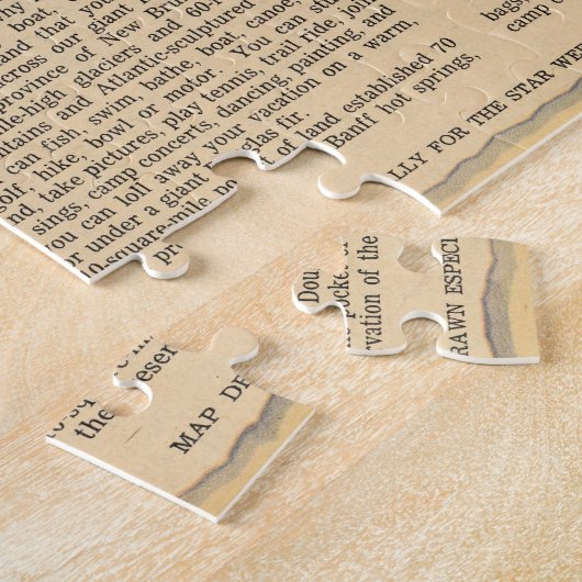 Kaart van Canada - Canadese parken Legpuzzel (Zijkant)