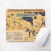 Kaart van Canada - Canadese parken Muismat (Met muis)