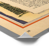 Kaart van Canada - Canadese parken Poster (Hoek)