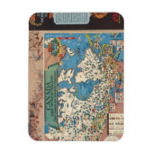 Kaart van Canada - Natuurlijke en industriële hulp Magneet (Verticaal)