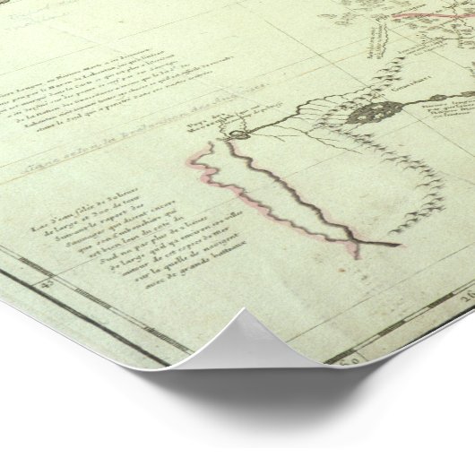 Kaart van Canada Poster (Hoek)