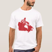 Kaart van Canada T-shirt (Voorkant)