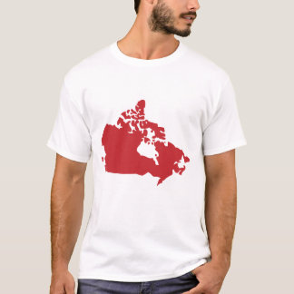 Kaart van Canada T-shirt