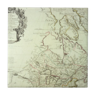 Kaart van Canada Tegeltje