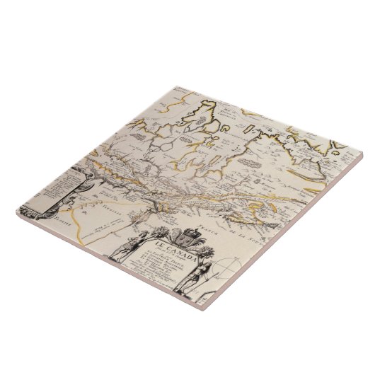 Kaart van Canada Tegeltje (Zijkant)