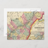 Kaart van Canada ten oosten van de provincies (Voorkant / Achterkant)