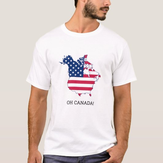 Kaart van Canada Trump T-shirt (Voorkant)
