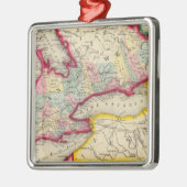 Kaart van Canada West in provincies Metalen Ornament (Links)