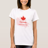 Kaart van Canadian Pride Maple Leaf T-shirt (Voorkant)