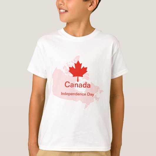 Kaart van Canadian Pride Maple Leaf T-shirt (Voorkant)