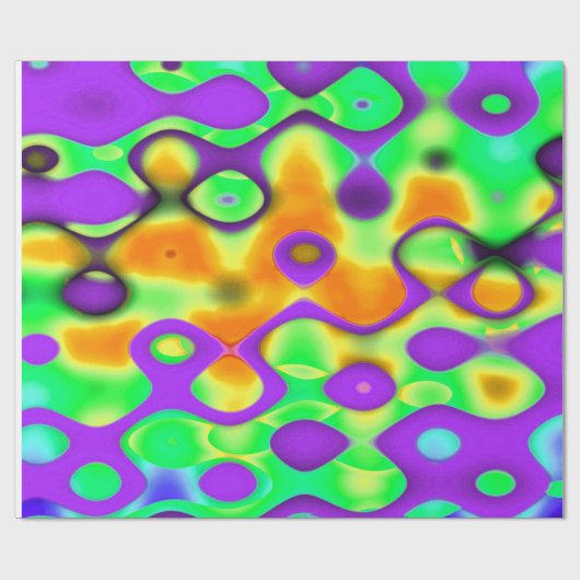 Kaart van Candyland Cadeaupapier (Vlak)