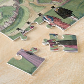 Kaart van Canterbury, van "Civitates Orbis Terraru Legpuzzel (Zijkant)