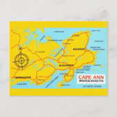 Kaart van Cape Ann Massachusetts (Voorkant)