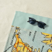  kaart van Cape Cod Blue Strandlaken (In situ)