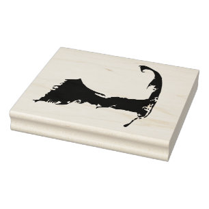 Kaart van Cape Cod Massachusetts Rubberstempel