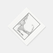 Kaart van Cape Cod Servet (Hoek)