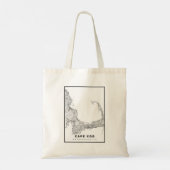 Kaart van Cape Cod Tote Bag (Achterkant)