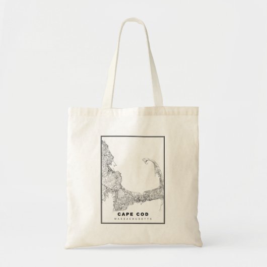 Kaart van Cape Cod Tote Bag (Voorkant)