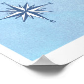 Kaart van Cape San Blas Florida Poster (Hoek)