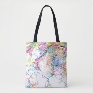 Kaart van Caracas Venezuela Tote Bag