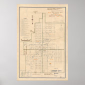  kaart van Carson City NV (1940) Poster (Voorkant)