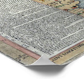 kaart van Carta Marina Scandinavia Poster (Hoek)