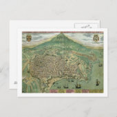 Kaart van Catania, van "Civitates Orbis Terrarum"  (Voorkant / Achterkant)