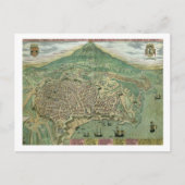 Kaart van Catania, van "Civitates Orbis Terrarum"  (Voorkant)