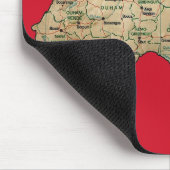 Kaart van Centrafrique Mousepad Muismat (Hoek)