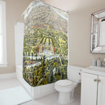  kaart van Central Park, New York, 1873