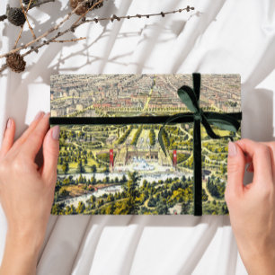  kaart van Central Park, New York, 1873 Inpakpapier Vel