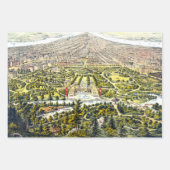  kaart van Central Park, New York, 1873 Inpakpapier Vel (Voorkant)