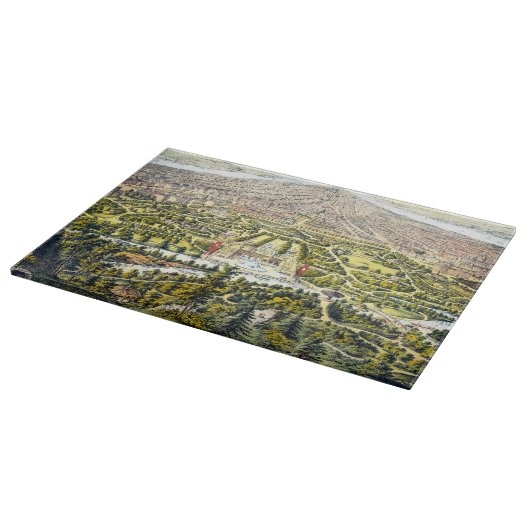  kaart van Central Park, New York, 1873 Snijplank (Hoek)