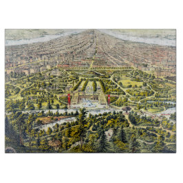  kaart van Central Park, New York, 1873 Snijplank