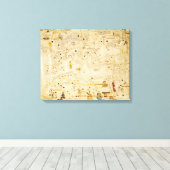 Kaart van Charles V, Kaart van Mecia Canvas Afdruk (Insitu (Houten vloer))