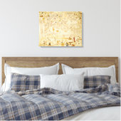 Kaart van Charles V, Kaart van Mecia Canvas Afdruk (Insitu (Slaapkamer))