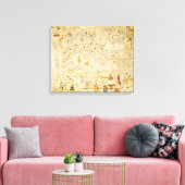 Kaart van Charles V, Kaart van Mecia Canvas Afdruk (Insitu (Woonkamer))