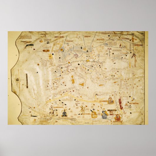 Kaart van Charles V, Kaart van Mecia Poster (Voorkant)