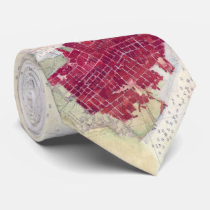 kaart van Charleston Harbour SC (1866) Stropdas